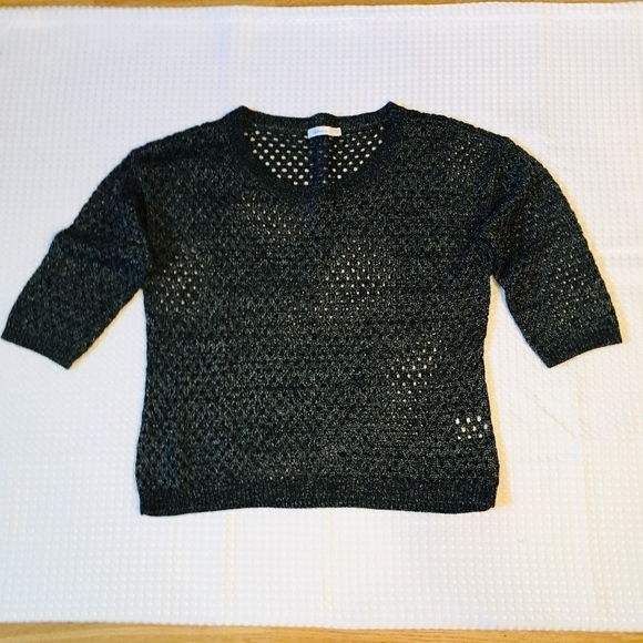 Reitmans Open Weave Sweater Petite Large - Picture 5 of 7